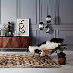 Подвесной светильник вертикальной овальной формы украшенный круглыми бусинами Gradient Oval Pendant Lamp  варинант исполнения - 3 | Loft Concept в Ижевске