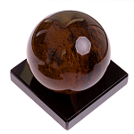 Настольный письменный набор с часами из природного камня обсидиана Royal Set варинант исполнения - 6 | Loft Concept в Ижевске