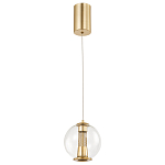 Подвесной светильник с плафоном в форме шара Inner Gleam Orb gold варинант исполнения - 2 | Loft Concept в Ижевске