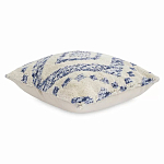 Чехол на подушку с узором в этно-стиле Blue Ikat варинант исполнения - 1 | Loft Concept в Ижевске