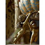 Чаша с орнаментом на бронзовых ножках в виде ангелов Eden Garden варинант исполнения - 6 | Loft Concept в Ижевске