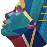 Арт объект на стену из нитей Девушка и Солнце wall panel Girl and Sun варинант исполнения - 1 | Loft Concept в Ижевске