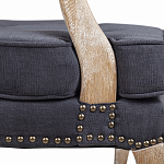 Кресло Aubrey Classical Armchair dark grey velour варинант исполнения - 6 | Loft Concept в Ижевске