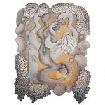 Тканый вручную монументальный настенный гобелен Soft Inception варинант исполнения - 4 | Loft Concept в Ижевске