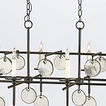 Люстра подвесная с 8-ю лампами и стеклянными круглыми подвесками Currey & Company варинант исполнения - 6 | Loft Concept в Ижевске