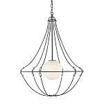 Подвесной светильник из тонких прутьев в форме колокола Forged Thin Rods варинант исполнения - 1 | Loft Concept в Ижевске