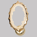 Бра овальное светодиодное с золотистым каркасом Ring of Fire варинант исполнения - 1 | Loft Concept в Ижевске