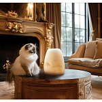 Настольная лампа в форме трапеции из натурального камня Soft Glow of Stone варинант исполнения - 5 | Loft Concept в Ижевске