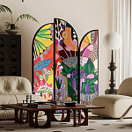 Ширма цветочный принт Colored Partition варинант исполнения - 2 | Loft Concept в Ижевске