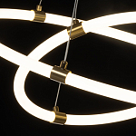 Люстра подвесная с двумя пересекающимися белыми светодиоидными кольцами Luke Lampco Tracer Lamp варинант исполнения - 5 | Loft Concept в Ижевске