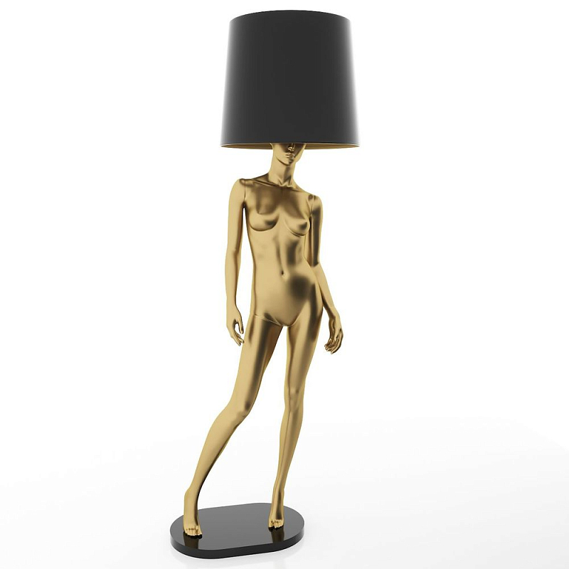 Лампа MANNEQUIN LAMP с абажуром изгибы тела Глянцевый черный Черный матовый Глянцевый белый Белый матовый Серый матовый Золотой Красный в Ижевске | Loft Concept 