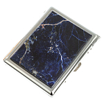 Портсигар на 10 сигарет с газовой зажигалкой из натурального камня Содалит Stone Cigarettes Cases варинант исполнения - 1 | Loft Concept в Ижевске