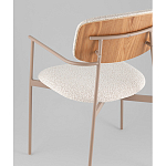 Стул Doe с подклокотниками молочный варинант исполнения - 3 | Loft Concept в Ижевске