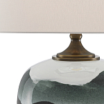 Настольная лампа с волнистым принтом Green Wavy Lamp варинант исполнения - 1 | Loft Concept в Ижевске