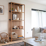 Стеллаж из дерева и метала Furniture Gutter and Lattice Rack варинант исполнения - 7 | Loft Concept в Ижевске