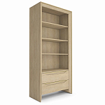  Стеллаж 2 ящика 4 открытые полки Flowchart 90 см варинант исполнения - 2 | Loft Concept в Ижевске