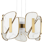 Люстра с мраморными вставками Marble Plates варинант исполнения - 1 | Loft Concept в Ижевске