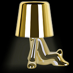 Настольная лампа фигурная золотого цвета с гладким абажуром Высота 17 см Sophia варинант исполнения - 5 | Loft Concept в Ижевске