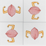 Плитка дизайнерская с узором Лимон варинант исполнения - 1 | Loft Concept в Ижевске