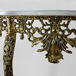 Консоль из бронзы с мраморной столешницей Bronze Console варинант исполнения - 1 | Loft Concept в Ижевске