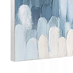 Панно декоративное с ручной росписью Blue Strokes варинант исполнения - 3 | Loft Concept в Ижевске