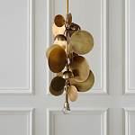 Люстра креативная из дисков цвета латунь Constellation Light and Style варинант исполнения - 2 | Loft Concept в Ижевске