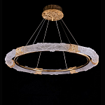 Люстра в форме кольца с золотым декором Warm Heavenly Light варинант исполнения - 1 | Loft Concept в Ижевске