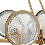 Люстра круглая с прозрачными рельефными плафонами Crystal Prism варинант исполнения - 2 | Loft Concept в Ижевске