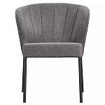 Стул серый с широкой закругленной спинкой Chair Gray Attractive варинант исполнения - 1 | Loft Concept в Ижевске