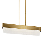 Люстра подвесная прямоугольная цвета латунь Kichler варинант исполнения - 1 | Loft Concept в Ижевске