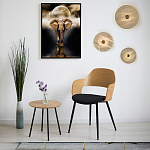 Бра в форме диска из натурального камня с декоративным центральным элеменом Cryptocrystalline Stone варинант исполнения - 2 | Loft Concept в Ижевске