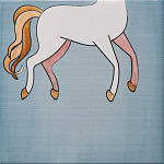 Плитка с узором Девочка единорог варинант исполнения - 6 | Loft Concept в Ижевске