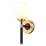 Бра с белым стеклянным плафоном в форме шара Cedar & Moss Light варинант исполнения - 1 | Loft Concept в Ижевске