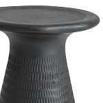 Круглый приставной столик из массива манго Piero Black Side Table варинант исполнения - 2 | Loft Concept в Ижевске