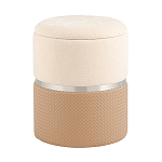 Пуф Mauldine с ящиком бежевый с экокожей варинант исполнения - 1 | Loft Concept в Ижевске