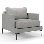 Мебельная ткань Шенилл серый цвет 138 см T4-29 варинант исполнения - 3 | Loft Concept в Ижевске