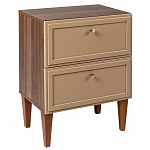 Тумба прикроватная бежевая из массива бука с 2-мя ящиками Wenge Light варинант исполнения - 1 | Loft Concept в Ижевске