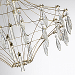 Люстра подвесная из металла с прозрачными подвесками из хрусталя Quasar 93 варинант исполнения - 3 | Loft Concept в Ижевске