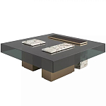 Дизайнерский журнальный стол с квадратной столешницей на 3-х ножках Oloha варинант исполнения - 1 | Loft Concept в Ижевске