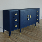 Большой Комод-буфет Elsa Dreams Blue с ящиками варинант исполнения - 3 | Loft Concept в Ижевске