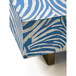 Кофейный стол Kenya Coffee Table Bone Inlay ZEBRA blue варинант исполнения - 3 | Loft Concept в Ижевске