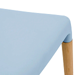 Пластиковый стул на ножках из массива бука Ferret Blue варинант исполнения - 6 | Loft Concept в Ижевске