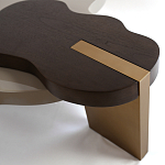 Кофейный стол со столешницей волнистой формы Gale Curved Coffee Table варинант исполнения - 2 | Loft Concept в Ижевске