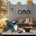 Садовая скамья из массива акации Ruth Wooden Bench варинант исполнения - 2 | Loft Concept в Ижевске