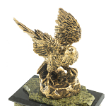 Часы настольные из натурального камня с декором в виде орла Eagle Stone Clock варинант исполнения - 9 | Loft Concept в Ижевске