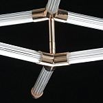 Люстра с геометрической конструкцией из вытянутых цилиндрических плафонов Hex Scaffold  варинант исполнения - 9 | Loft Concept в Ижевске