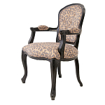 Полукресло с мягкой обивкой из льна на 4-х ножках из массива березы Gladys Armchair варинант исполнения - 3 | Loft Concept в Ижевске