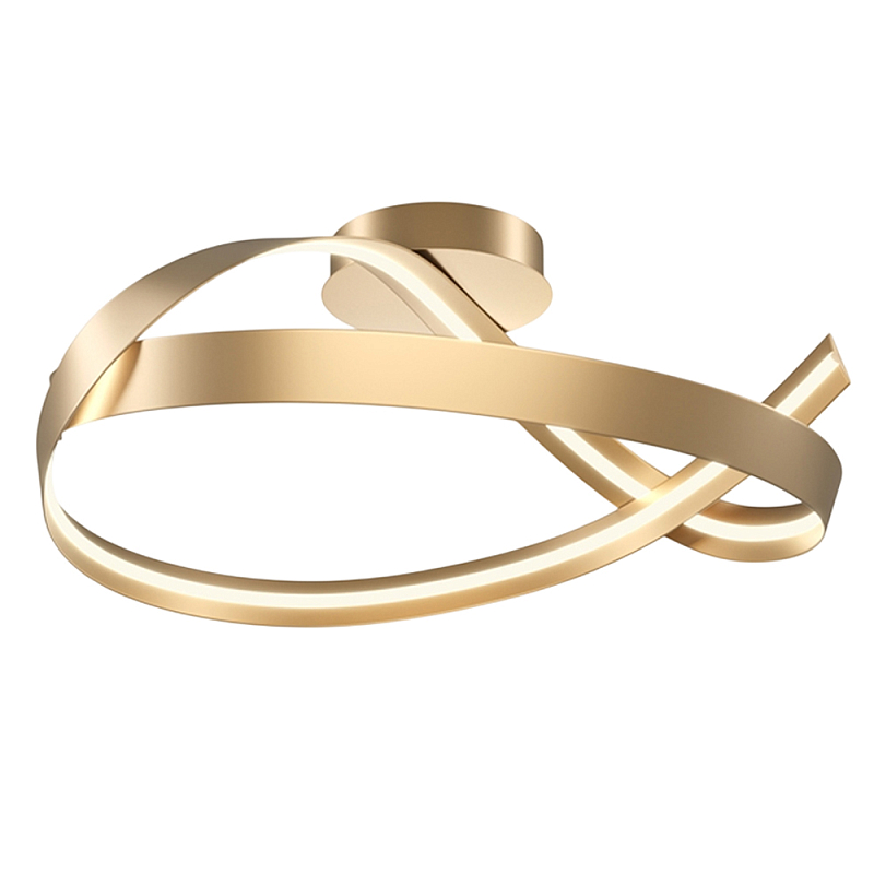 Потолочный светильник Plons 3000К 34Вт Латунь Белый в Ижевске | Loft Concept 