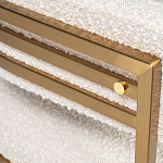 Стул букле бежевый с каркасом цвета матовое золото Tactility варинант исполнения - 3 | Loft Concept в Ижевске