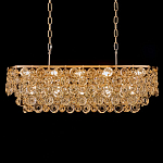 Люстра овальная каскадная с подвесками в форме колец Galaxy of Light варинант исполнения - 2 | Loft Concept в Ижевске